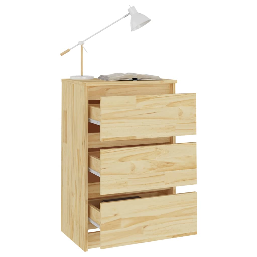Nachtschrank 40x29,5x64 cm Massivholz Kiefer - Pazzar.ch