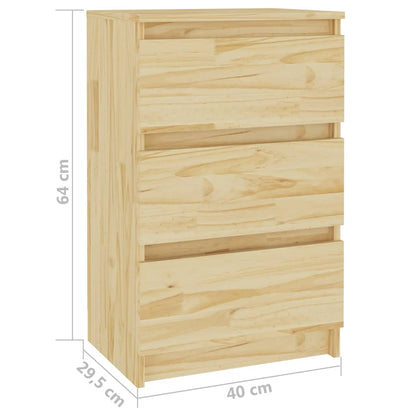 Nachtschrank 40x29,5x64 cm Massivholz Kiefer - Pazzar.ch