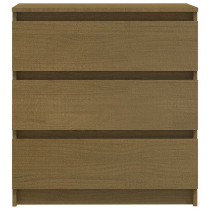 Nachtschrank Honigbraun 60x36x64 cm Massivholz Kiefer - Pazzar.ch