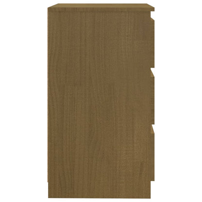 Nachtschrank Honigbraun 60x36x64 cm Massivholz Kiefer - Pazzar.ch