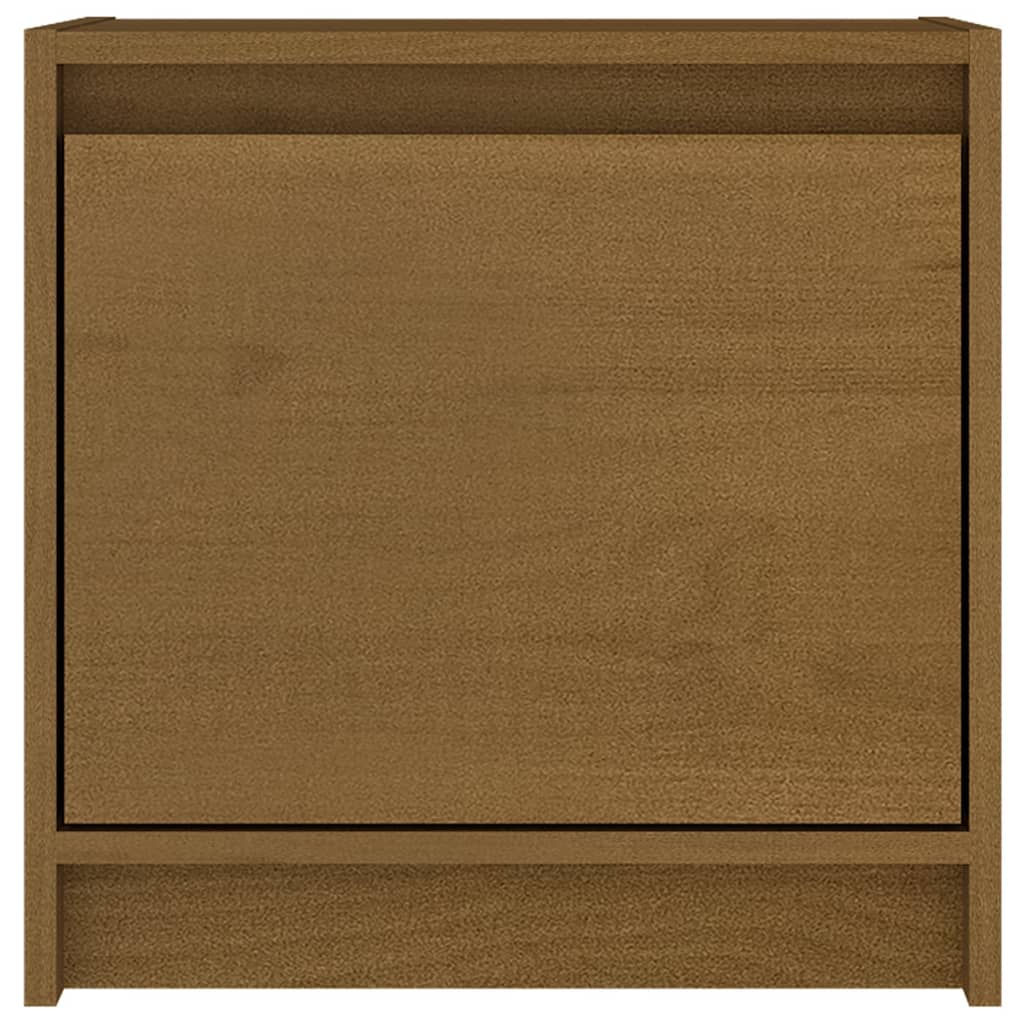 Nachtschränke 2 Stk. Honigbraun 40x30,5x40 cm Massivholz Kiefer - Pazzar.ch