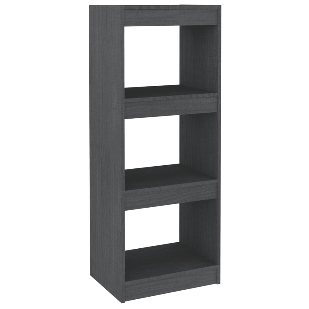 Bücherregal/Raumteiler Grau 40x30x103,5 cm Massivholz Kiefer - Pazzar.ch