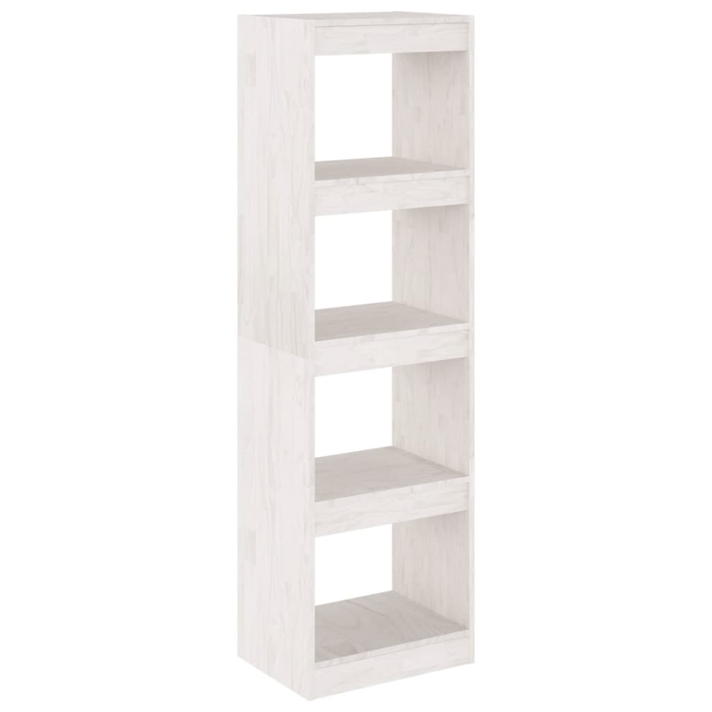 Bücherregal Raumteiler Weiß 40x30x135,5 cm Massivholz Kiefer - Pazzar.ch