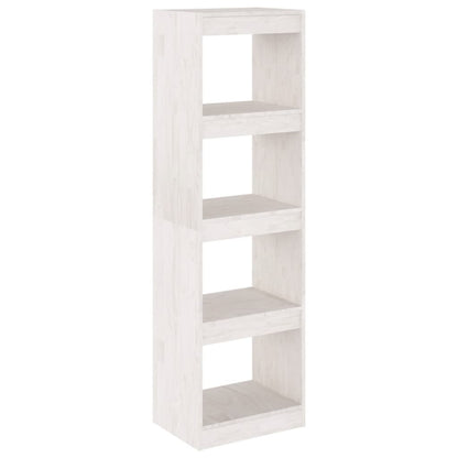 Bücherregal Raumteiler Weiß 40x30x135,5 cm Massivholz Kiefer - Pazzar.ch