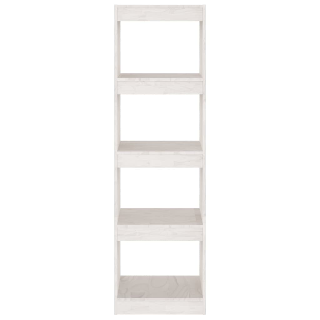 Bücherregal Raumteiler Weiß 40x30x135,5 cm Massivholz Kiefer - Pazzar.ch