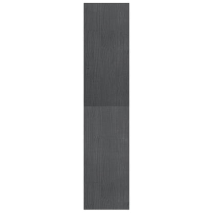 Bücherregal Raumteiler Grau 40x30x135,5 cm Massivholz Kiefer - Pazzar.ch