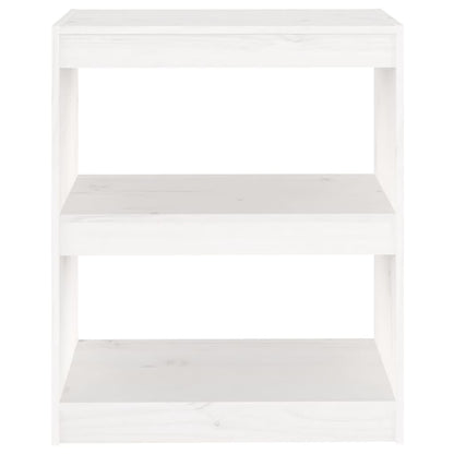 Bücherregal/Raumteiler Weiß 60x30x71,5 cm Massivholz Kiefer - Pazzar.ch