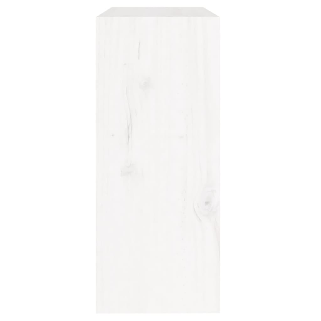 Bücherregal/Raumteiler Weiß 60x30x71,5 cm Massivholz Kiefer - Pazzar.ch