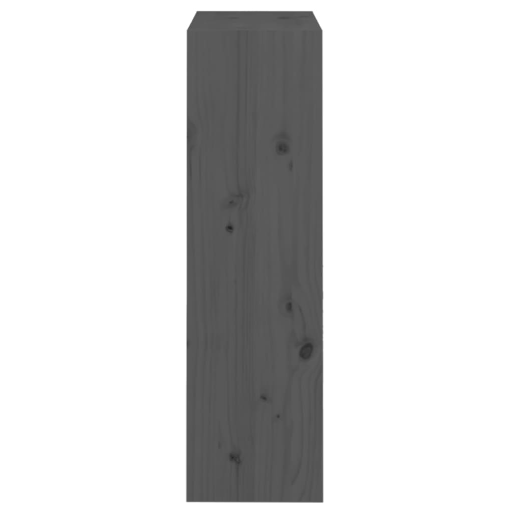 Bücherregal/Raumteiler Grau 60x30x103,5 cm Massivholz Kiefer - Pazzar.ch