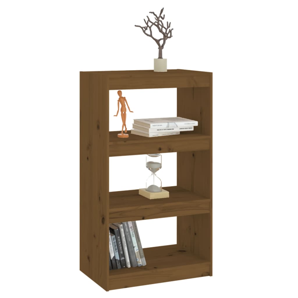 Bücherschrank/Raumteiler Honigbraun 60x30x103,5 cm Kiefernholz - Pazzar.ch