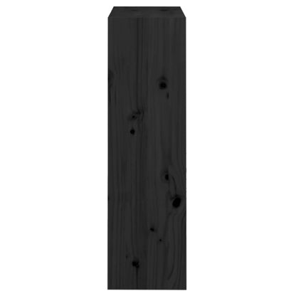 Bücherregal/Raumteiler Schwarz 60x30x103,5 cm Massivholz Kiefer - Pazzar.ch