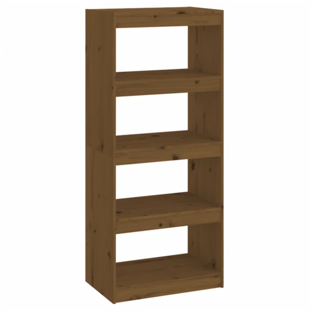 Bücherschrank/Raumteiler Honigbraun 60x30x135,5 cm Kiefernholz - Pazzar.ch