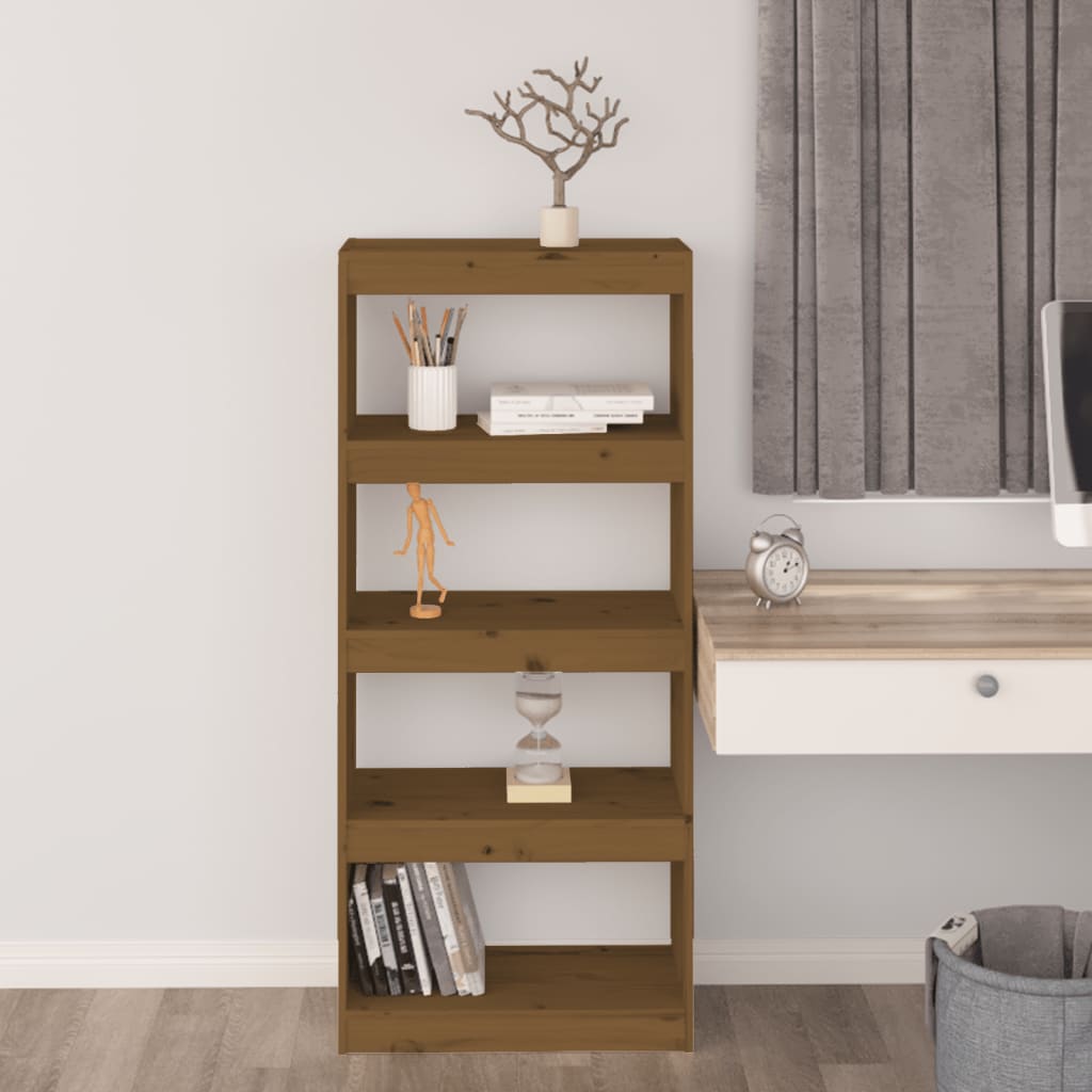 Bücherschrank/Raumteiler Honigbraun 60x30x135,5 cm Kiefernholz - Pazzar.ch