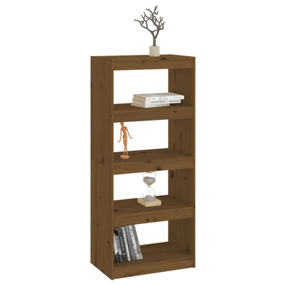 Bücherschrank/Raumteiler Honigbraun 60x30x135,5 cm Kiefernholz - Pazzar.ch