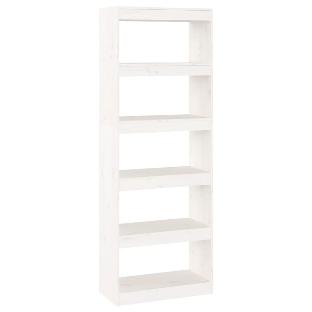 Bücherregal/Raumteiler Weiß 60x30x167,5 cm Massivholz Kiefer - Pazzar.ch