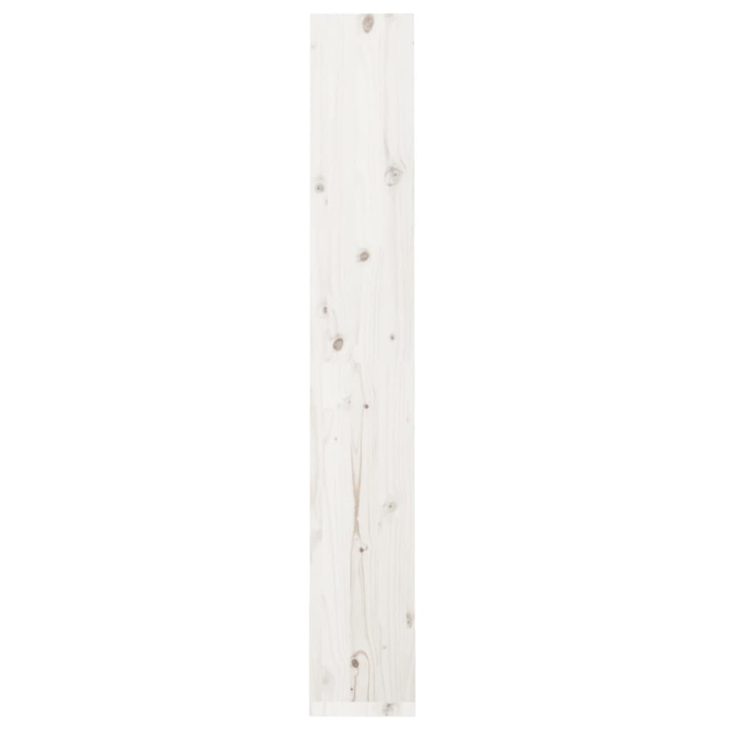 Bücherregal/Raumteiler Weiß 60x30x199,5 cm Massivholz Kiefer - Pazzar.ch
