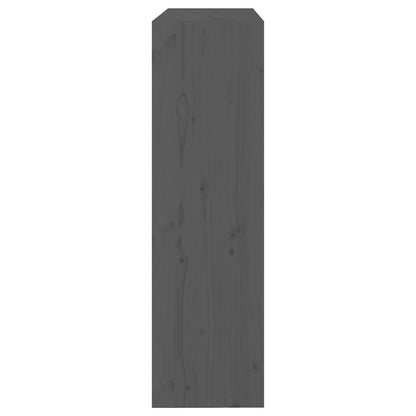 Bücherregal Raumteiler Grau 80x30x103,5 cm Massivholz Kiefer - Pazzar.ch