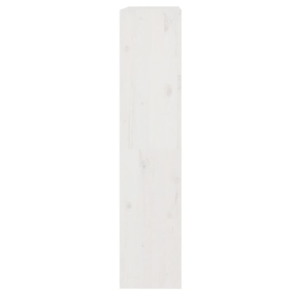 Bücherregal Raumteiler Weiß 80x30x135,5 cm Massivholz Kiefer - Pazzar.ch