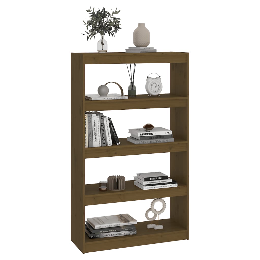 Bücherschrank/Raumteiler Honigbraun 80x30x135,5 cm Kiefernholz - Pazzar.ch