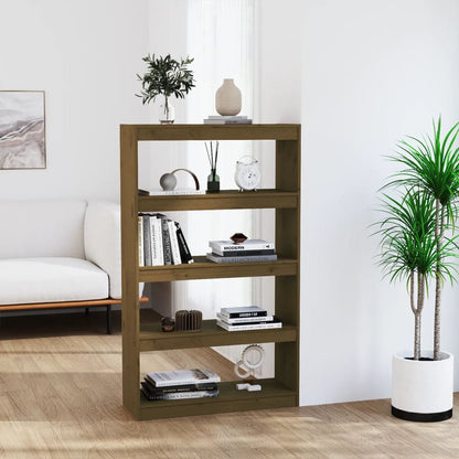Bücherschrank/Raumteiler Honigbraun 80x30x135,5 cm Kiefernholz - Pazzar.ch