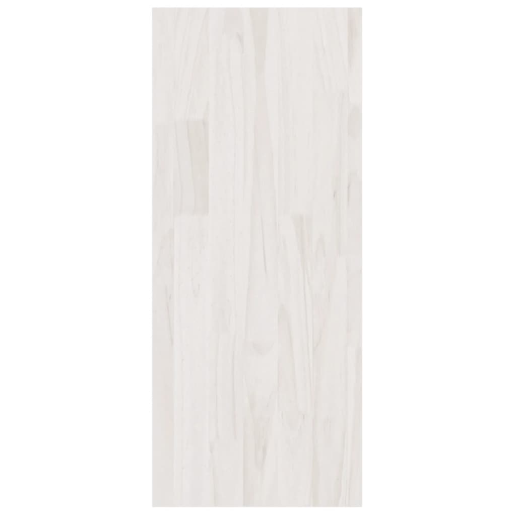 Bücherregal Raumteiler Weiß 100x30x71,5 cm Massivholz Kiefer - Pazzar.ch