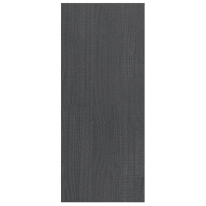 Bücherregal Raumteiler Grau 100x30x71,5 cm Massivholz Kiefer - Pazzar.ch