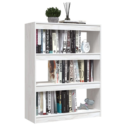 Bücherregal/Raumteiler Weiß 100x30x103 cm Kiefer Massivholz - Pazzar.ch