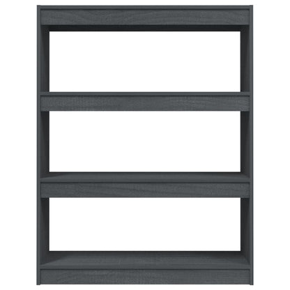 Bücherregal/Raumteiler Grau 100x30x103 cm Kiefer Massivholz - Pazzar.ch
