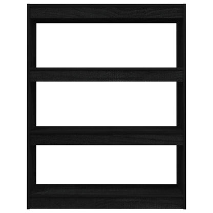 Bücherregal/Raumteiler Schwarz 100x30x103 cm Kiefer Massivholz - Pazzar.ch