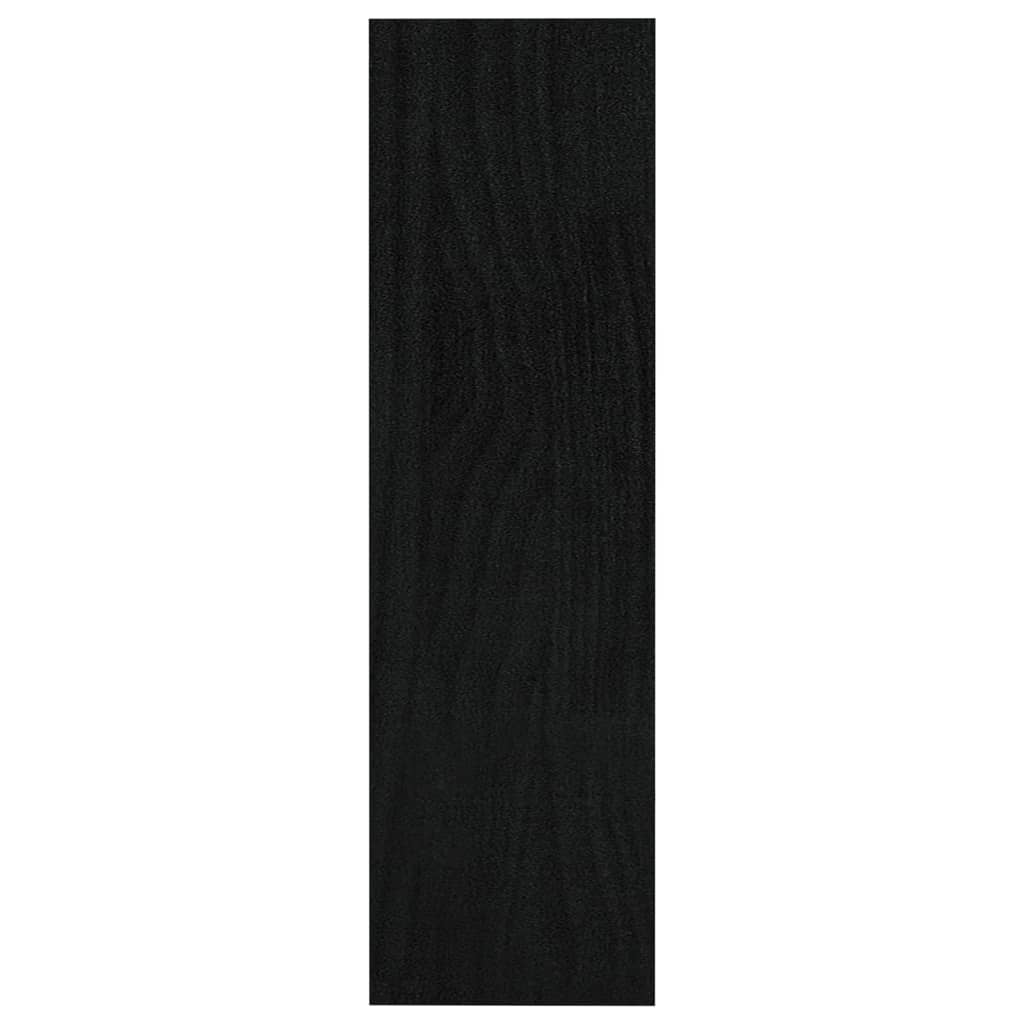 Bücherregal/Raumteiler Schwarz 100x30x103 cm Kiefer Massivholz - Pazzar.ch