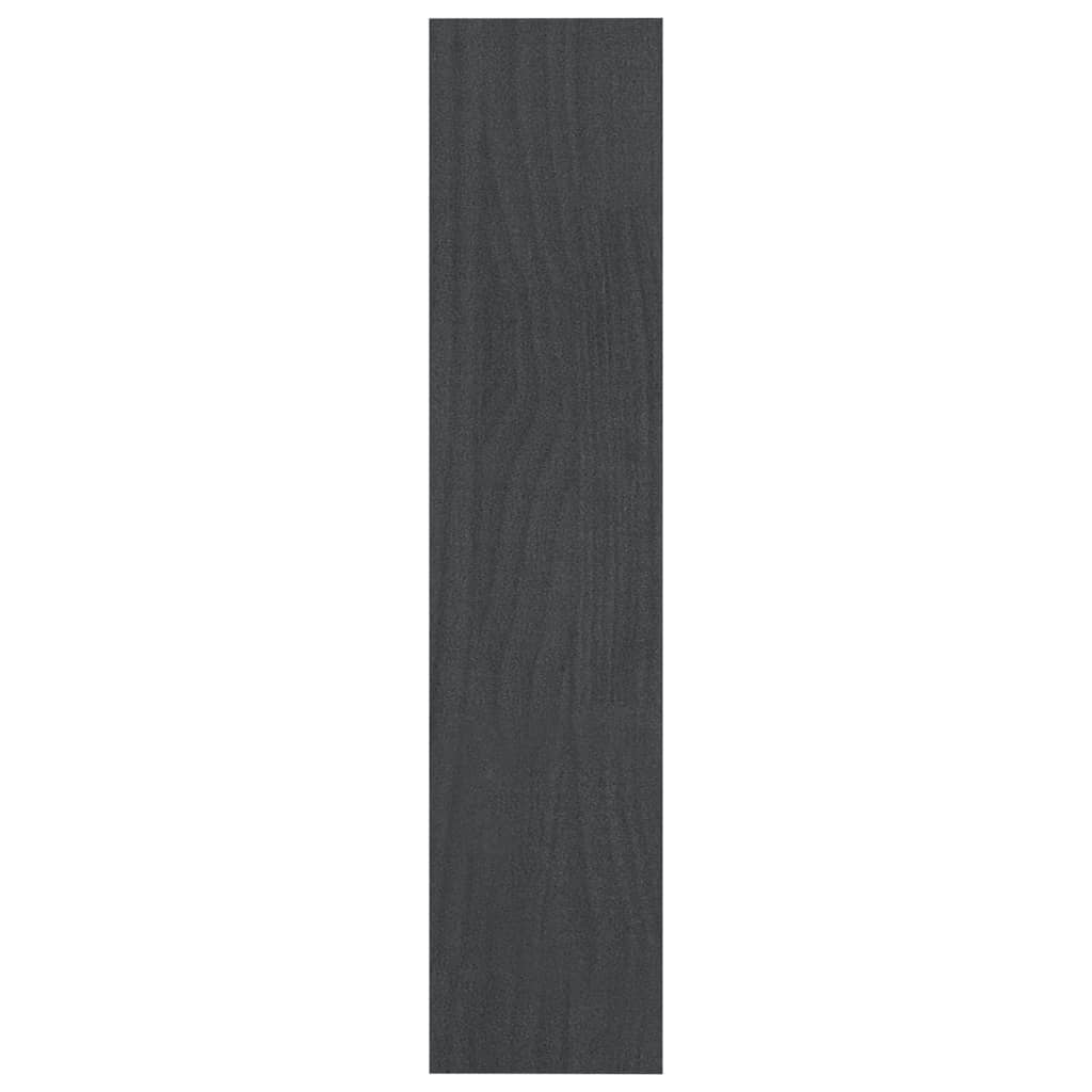 Bücherregal/Raumteiler Grau 100x30x135,5 cm Kiefer Massivholz - Pazzar.ch