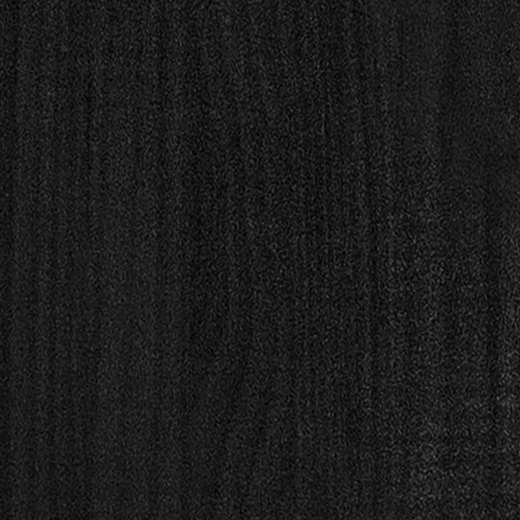 Bücherregal/Raumteiler Schwarz 100x30x135,5cm Kiefer Massivholz - Pazzar.ch