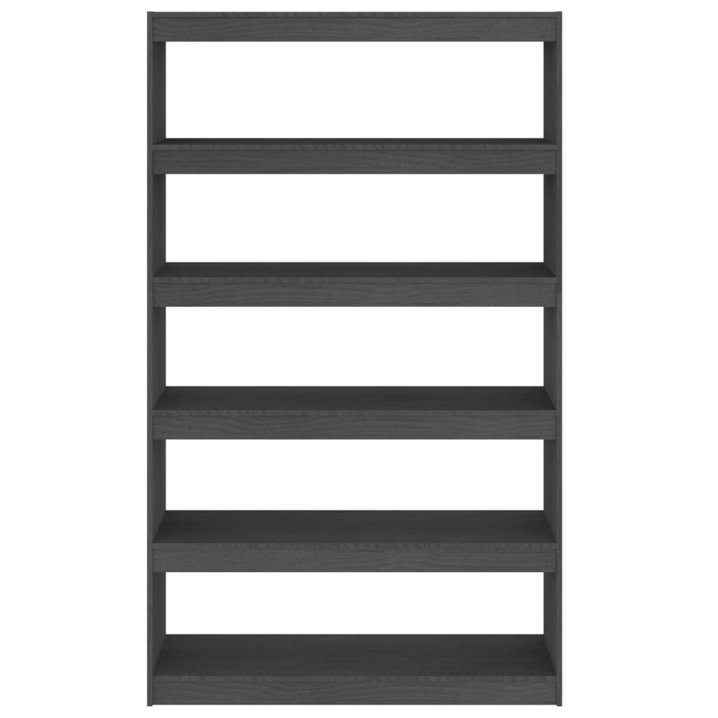 Bücherregal/Raumteiler Grau 100x30x167,5 cm Massivholz Kiefer - Pazzar.ch