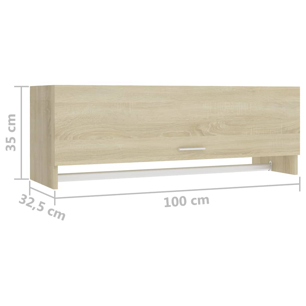 Kleiderschrank Sonoma-Eiche 100x32,5x35 cm Holzwerkstoff - Pazzar.ch