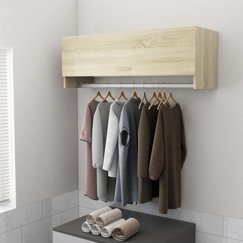 Kleiderschrank Sonoma-Eiche 100x32,5x35 cm Holzwerkstoff - Pazzar.ch