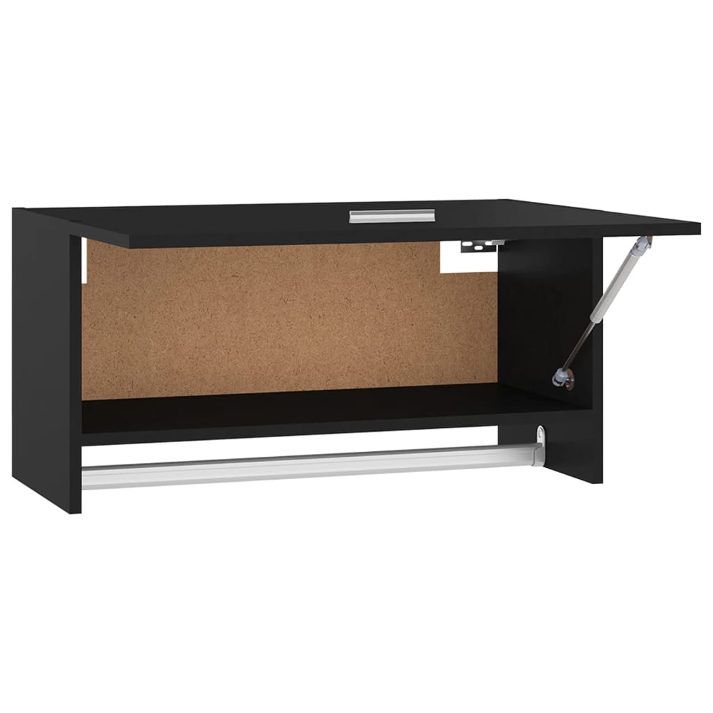 Kleiderschrank Schwarz 70x32,5x35 cm Holzwerkstoff - Pazzar.ch