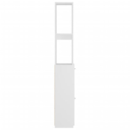 Badschrank Weiß 25x26,5x170 cm Holzwerkstoff - Pazzar.ch