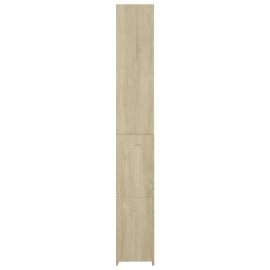 Badschrank Sonoma-Eiche 25x26,5x170 cm Holzwerkstoff - Pazzar.ch
