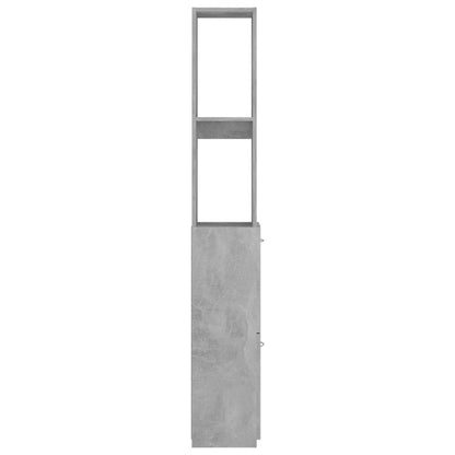 Badschrank Betongrau 25x26,5x170 cm Holzwerkstoff - Pazzar.ch
