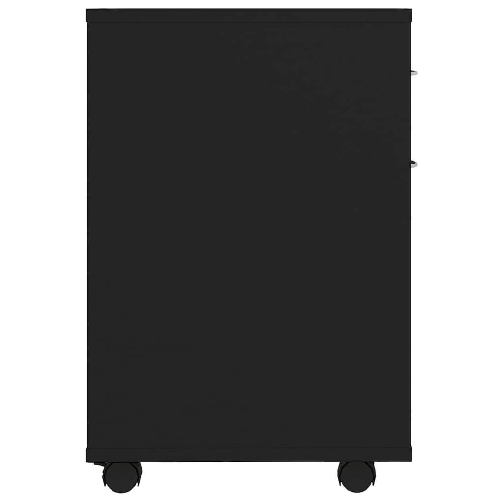 Rollschrank Schwarz 45x38x54 cm Holzwerkstoff - Pazzar.ch