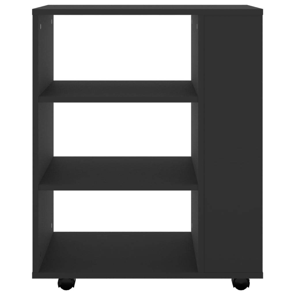 Rollschrank Schwarz 60x35x75 cm Holzwerkstoff - Pazzar.ch