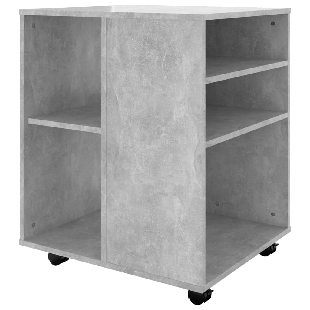Rollschrank Betongrau 60x53x72 cm Holzwerkstoff - Pazzar.ch