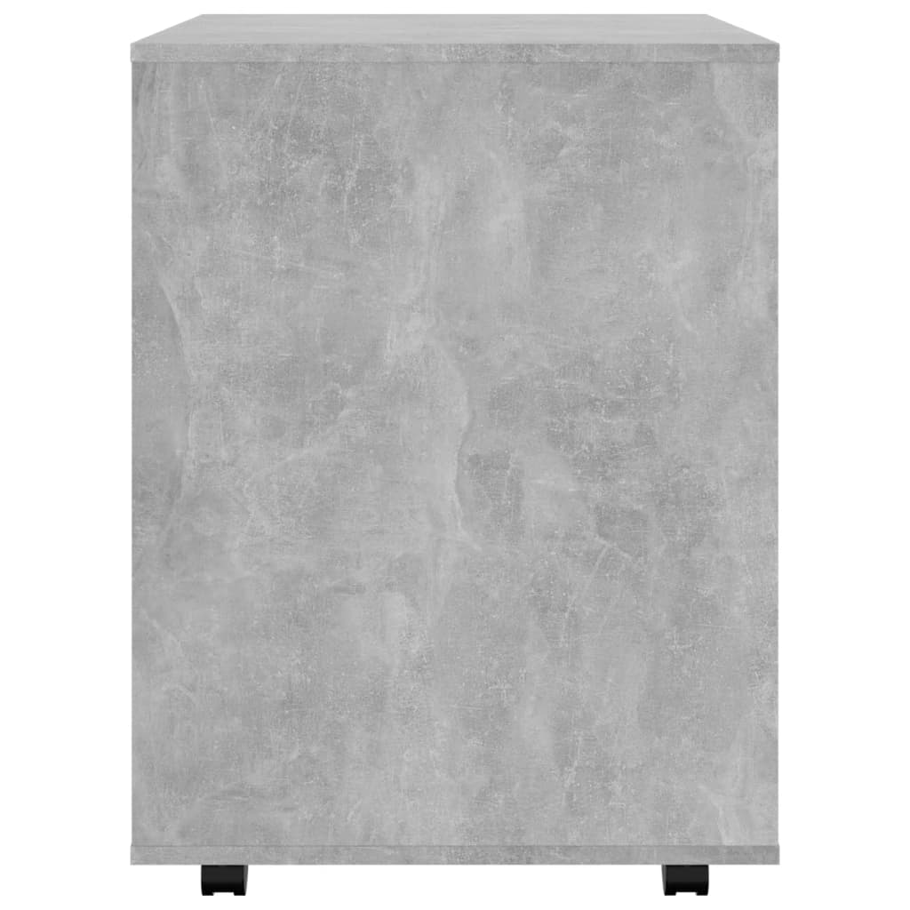Rollschrank Betongrau 60x53x72 cm Holzwerkstoff - Pazzar.ch