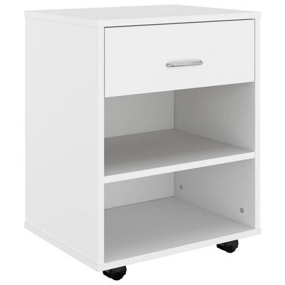 Rollschrank Weiß 46x36x59 cm Holzwerkstoff - Pazzar.ch