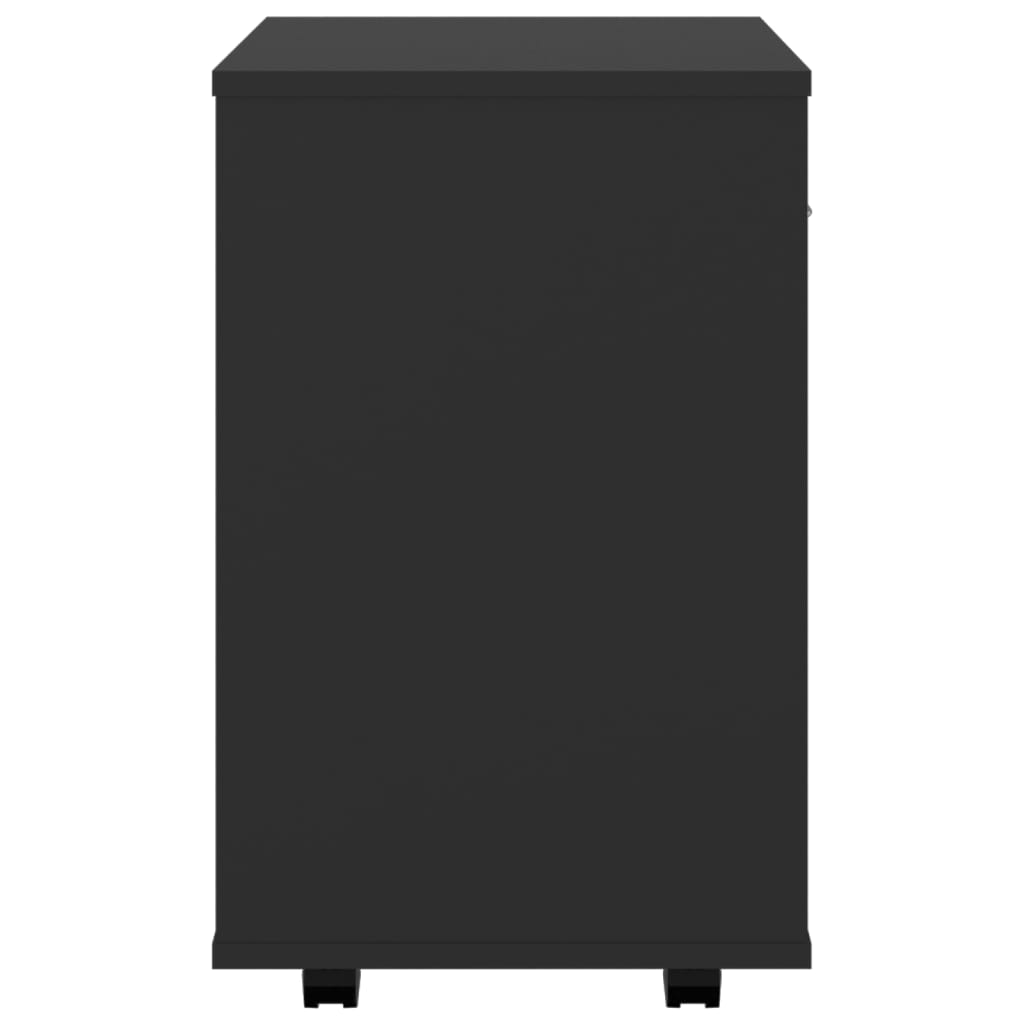 Rollschrank Schwarz 46x36x59 cm Holzwerkstoff - Pazzar.ch