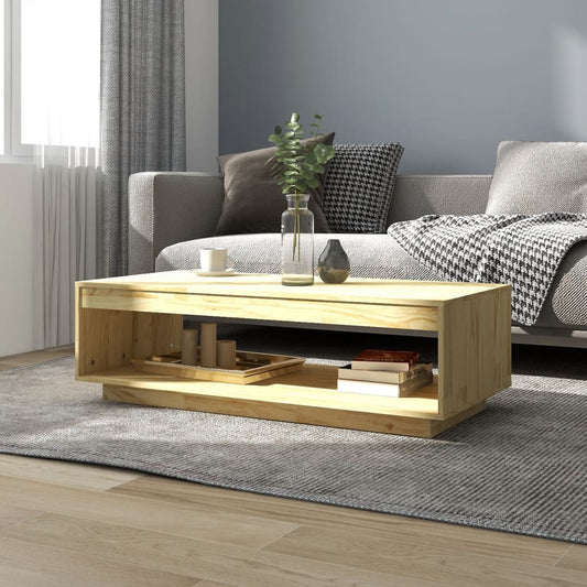 Couchtisch 110x50x33,5 cm Massivholz Kiefer - Pazzar.ch