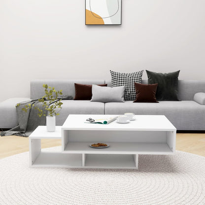 Couchtisch Weiß 105x55x32 cm Holzwerkstoff - Pazzar.ch