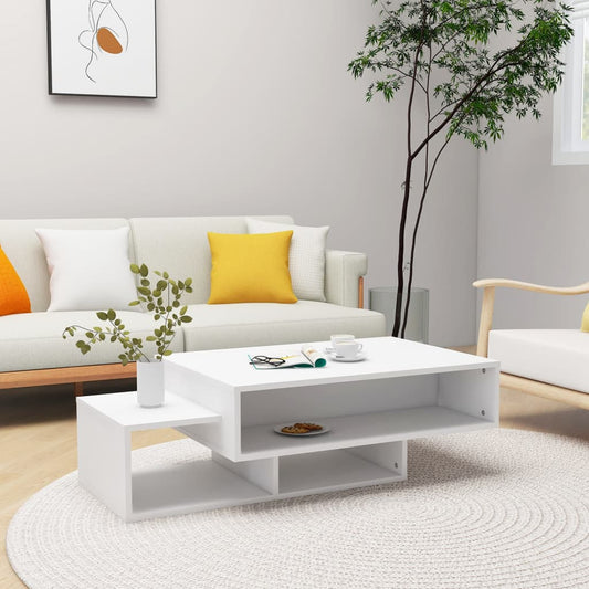 Couchtisch Weiß 105x55x32 cm Holzwerkstoff - Pazzar.ch