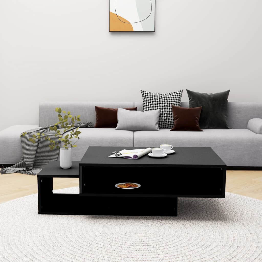Couchtisch Schwarz 105x55x32 cm Holzwerkstoff - Pazzar.ch