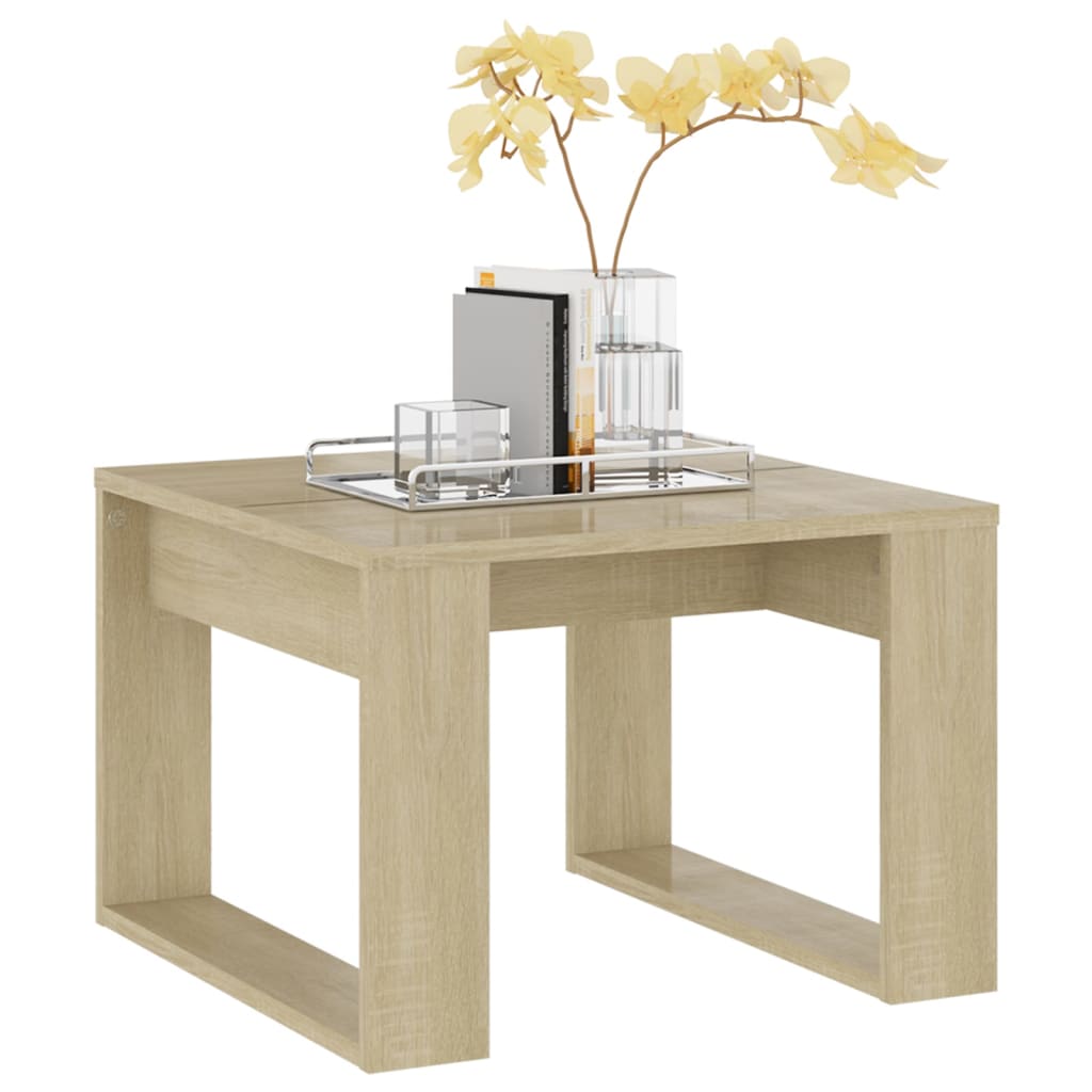 Beistelltisch Sonoma-Eiche 50x50x35 cm Holzwerkstoff - Pazzar.ch